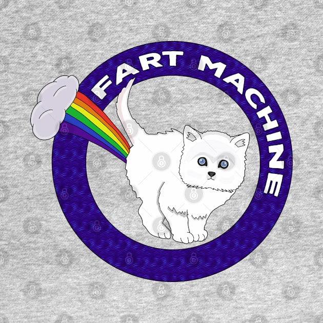 Fart Machine - Funny Cat Rainbow by DiegoCarvalho